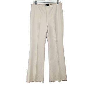 Theory Elegant Cream Wool Women's Trousers